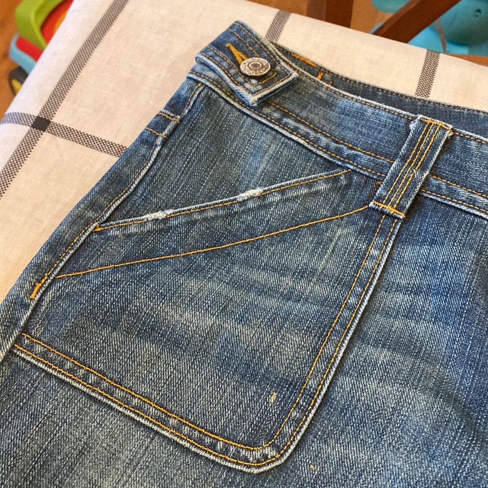 Vintage BR Low Rise Wide Leg flair Jeans 8 - Picture 3 of 8